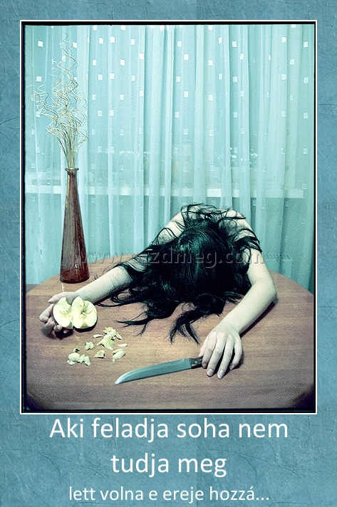 Aki feladja soha nem tudja meg
 
lett volna e ereje hozzá...