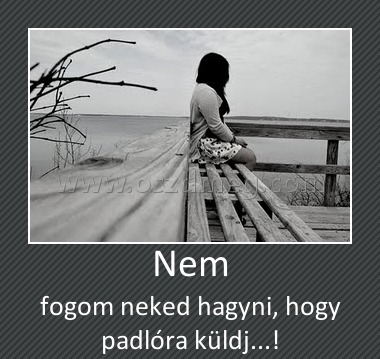 Nem Nem
fogom neked hagyni, hogy padlóra küldj...!