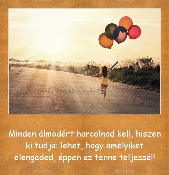 Minden álmodért harcolnod kell Minden álmodért harcolnod kell