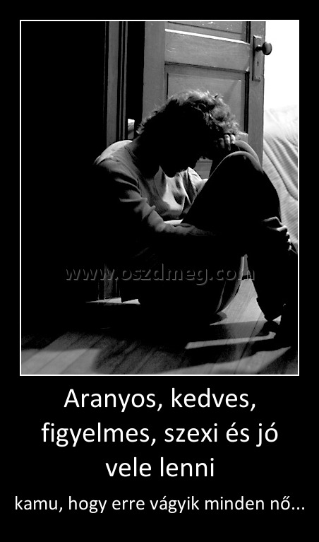 Aranyos, kedves, figyelmes, szexi és jó vele lenni
 
kamu, hogy erre vágyik minden nő...