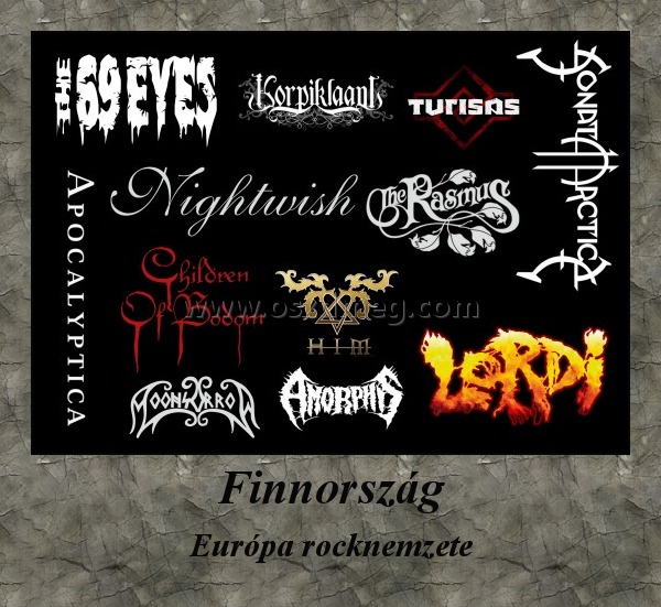 Finnország
 
Európa rocknemzete